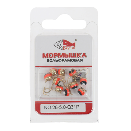 Мормышка вольф. SKYFISH "Дробинка с ушком", крашеная  №28-5.0-Q31P